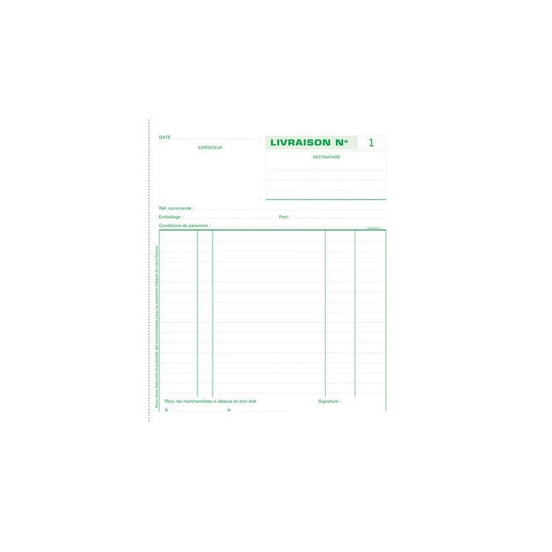 MANIFOLD LIVRAISON A5 3PLIS EXACOMPTA