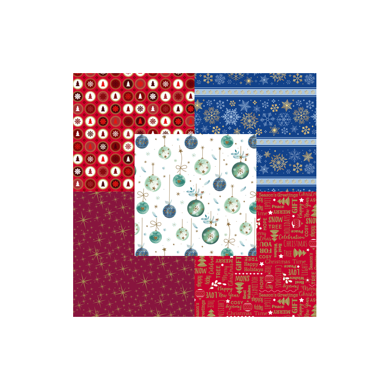 PAPIER CADEAU NOEL BSB ASS.
