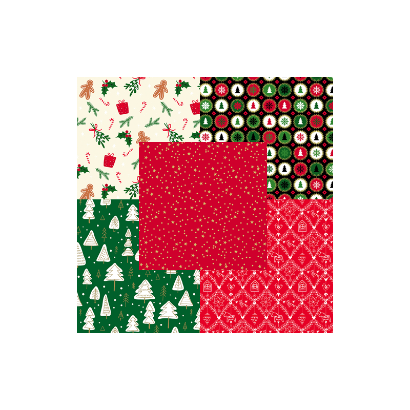 PAPIER CADEAU NOEL BSB ASS.