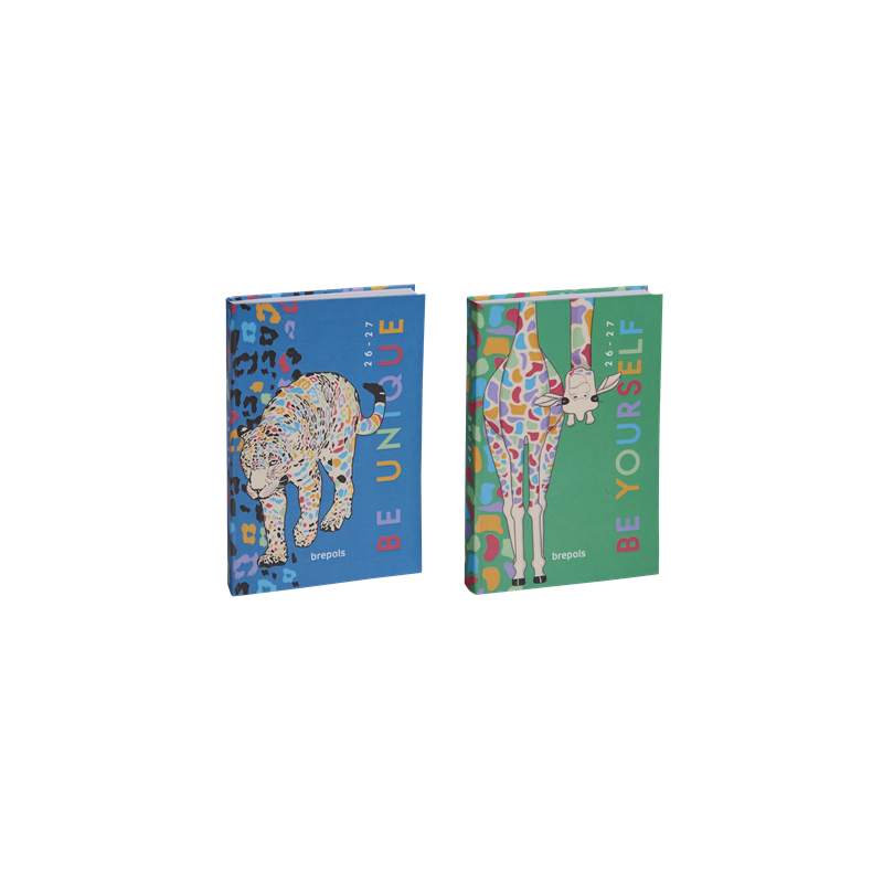 AGENDA SCOLAIRE BREPOLS 11,5X16,9CM 1J./P. POZOOTIVITY