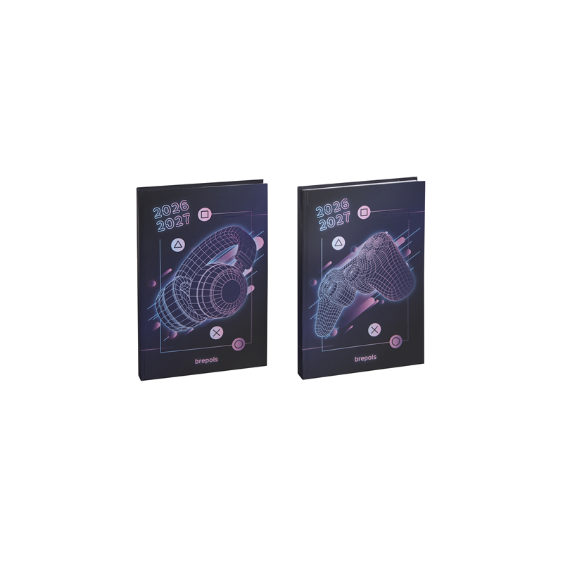 AGENDA SCOLAIRE BREPOLS 11,5X16,9CM 1J./P. GAMING