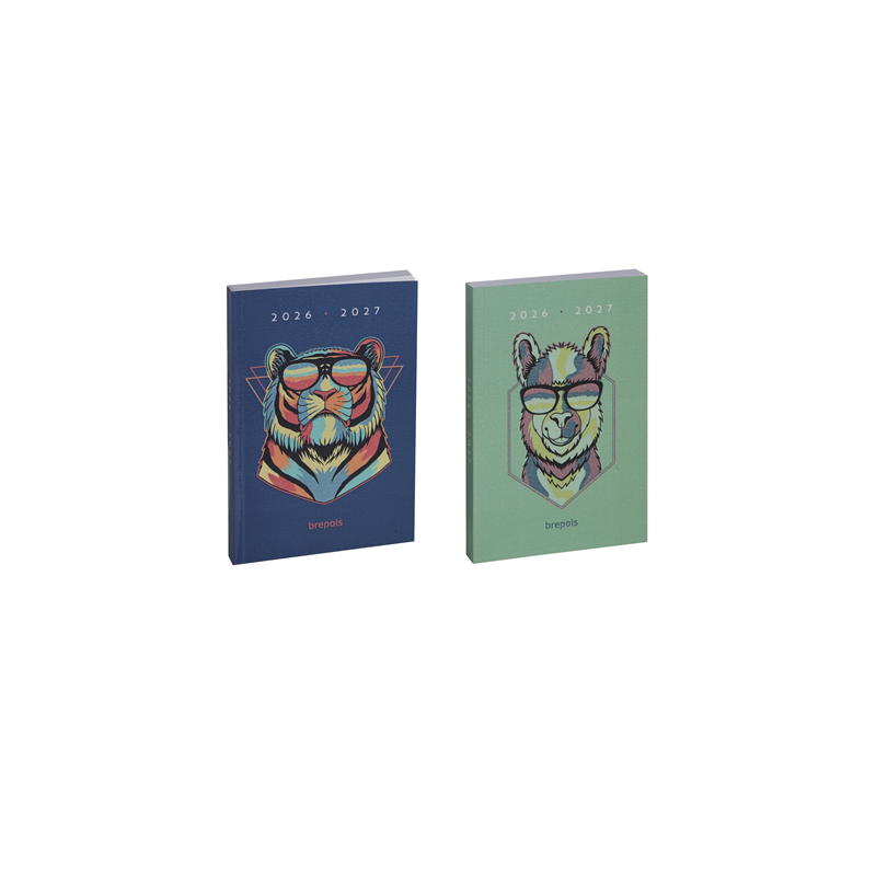 AGENDA SCOLAIRE BREPOLS 11,5X16,9CM 1J./P. COOL ZOO