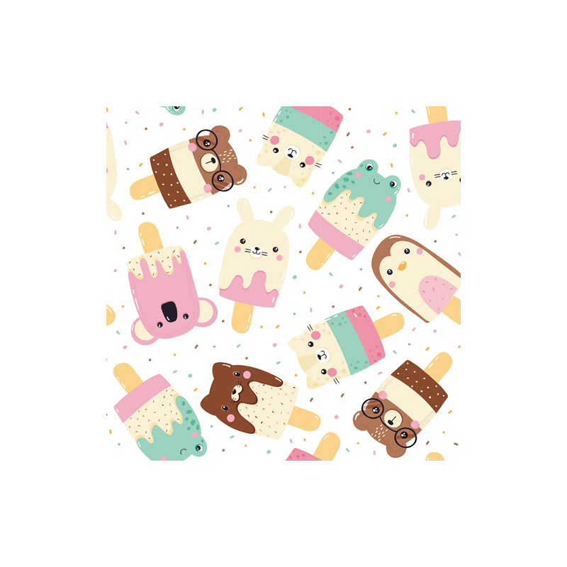 PAPIER CADEAU BSB POPSICLE