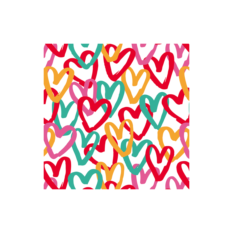 PAPIER CADEAU BSB HEARTS