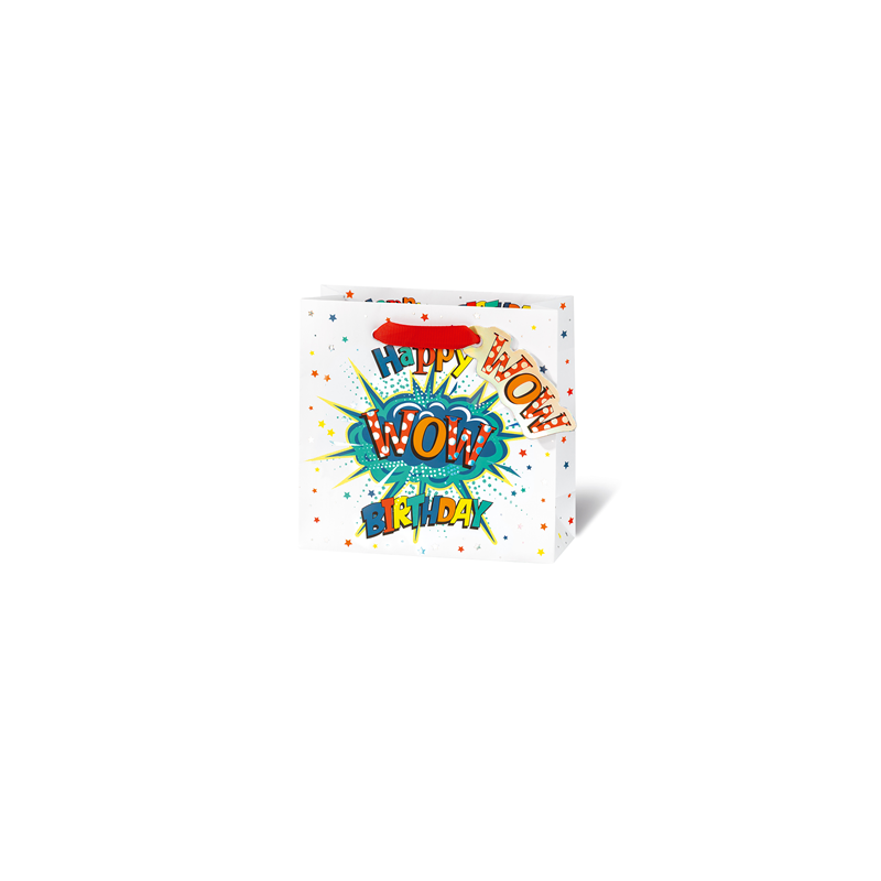 SACHET BSB 14,5X15X6CM WOW HAPPY BIRTHDAY