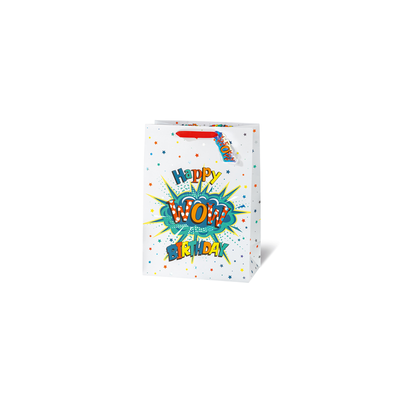 SACHET BSB 36X26X14CM WOW HAPPY BIRTHDAY