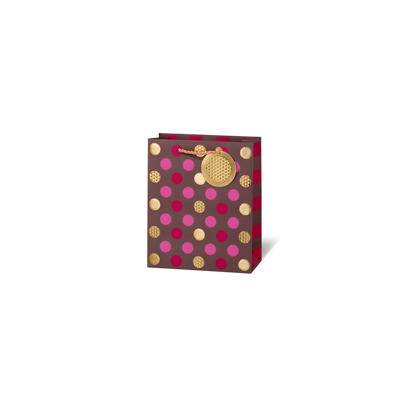 SACHET BSB 23X19X9CM MOKKA DOTS
