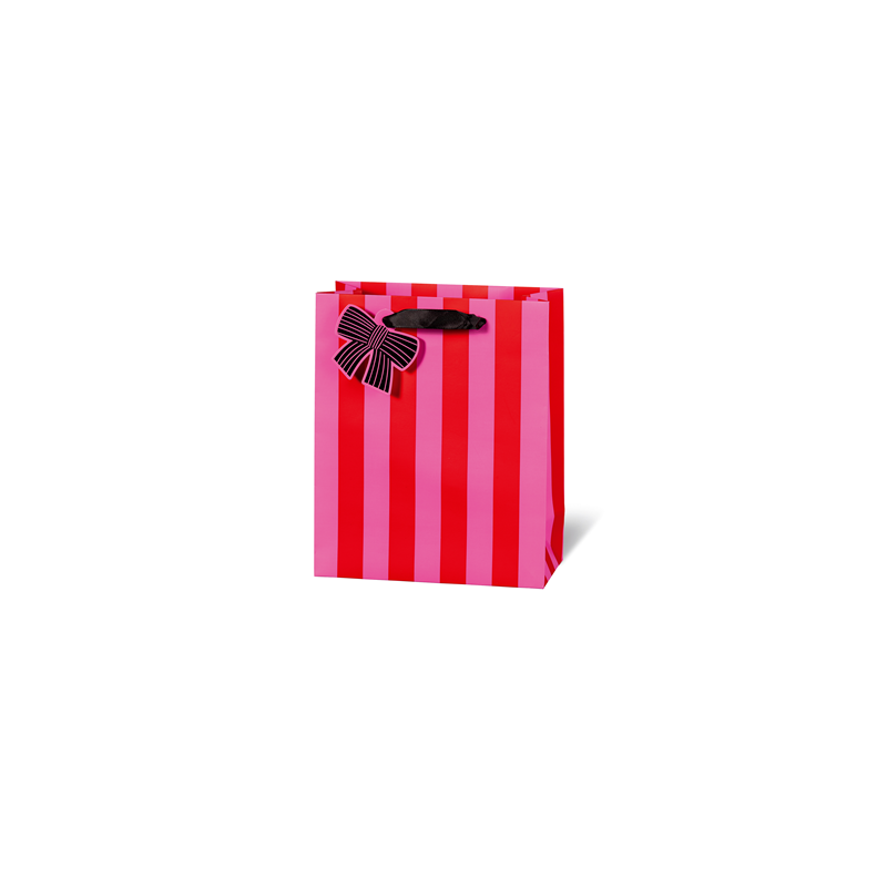 SACHET BSB 23X19X9CM RED STRIPES