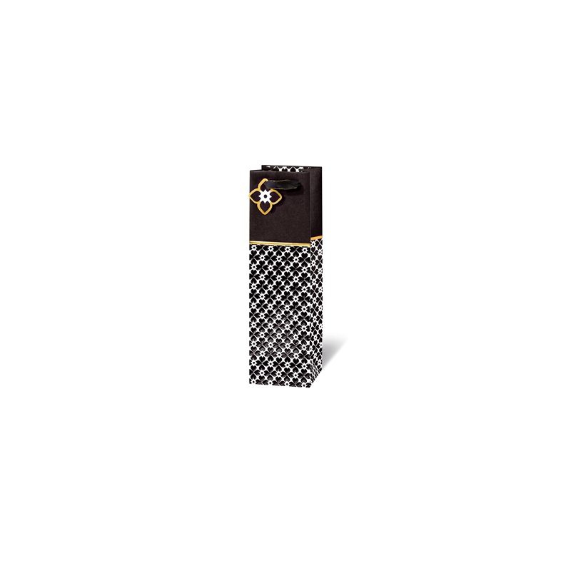 SACHET BSB BOUT. 36X10,5X10CM BLACK & WHITE