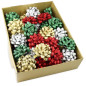 RUBAN CADEAU PATTBERG NOEUD 8CM GLITTER STAR ASS.