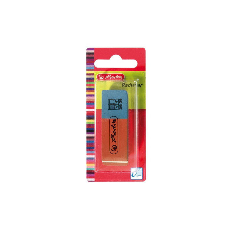 GOMME HERLITZ ROUGE/BLEU 2PCS BLISTER (300010431)