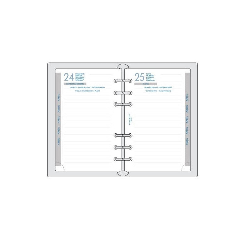 RECHARGE AGENDA EXACOMPTA EXATIME 17