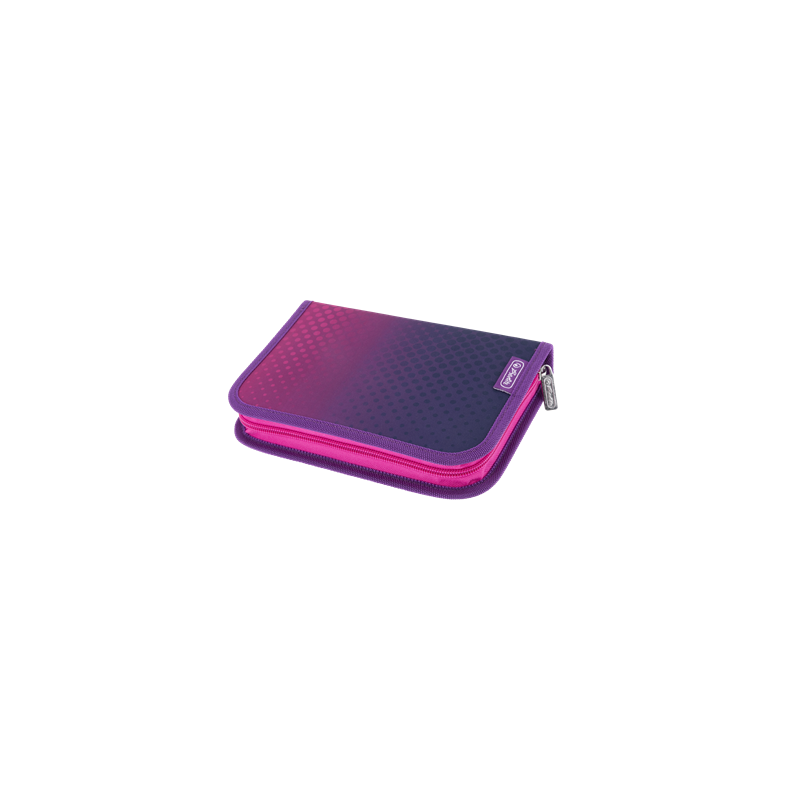 PLUMIER HERLITZ 2 VOLETS 31PCS DIP DYE PINK PURPLE