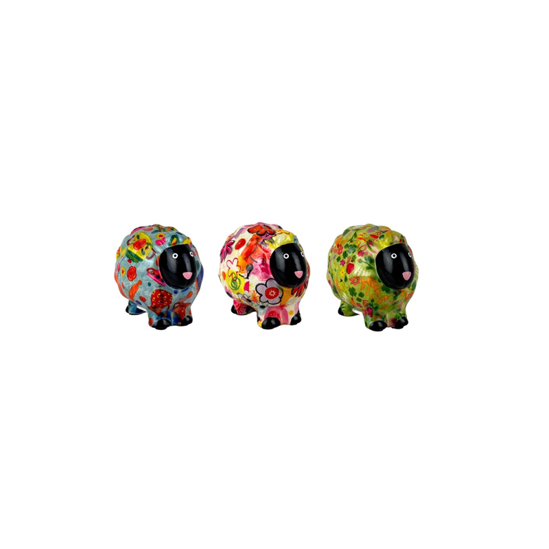 TIRELIRE S MOUTON PELUCHE ASS.