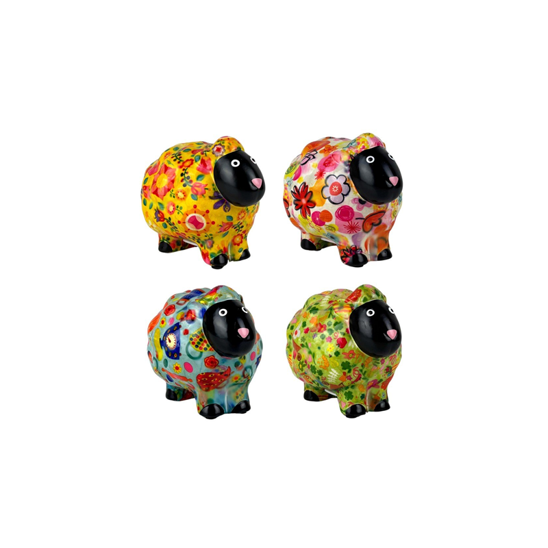TIRELIRE STANDARD MOUTON PELUCHE ASS.