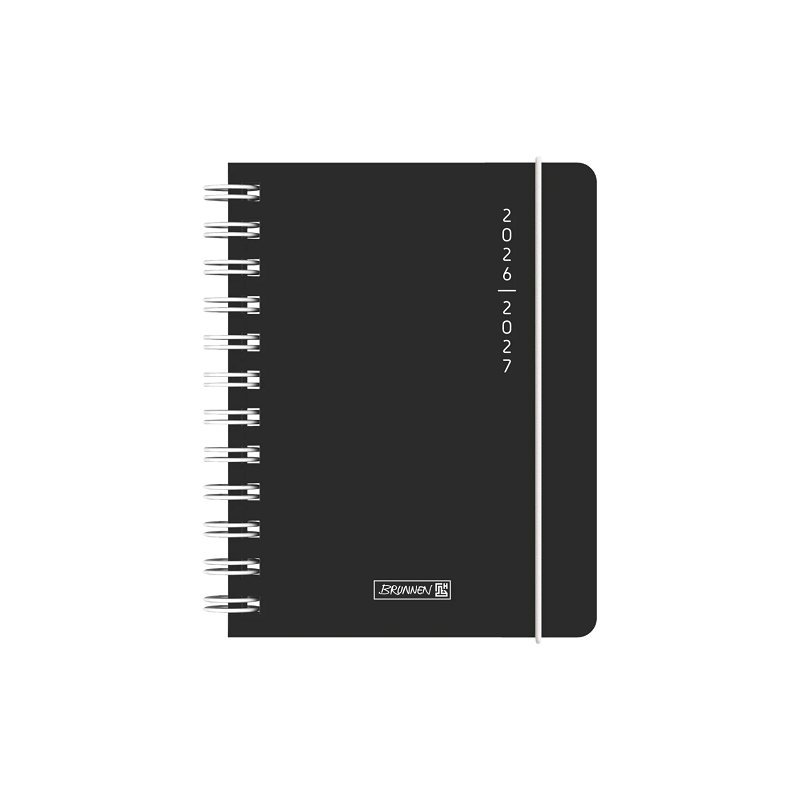 AGENDA SCOLAIRE BRUNNEN A6 PLAIN BLACK