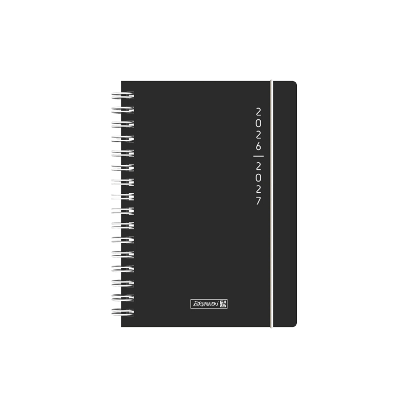 AGENDA SCOLAIRE BRUNNEN A5 PLAIN BLACK