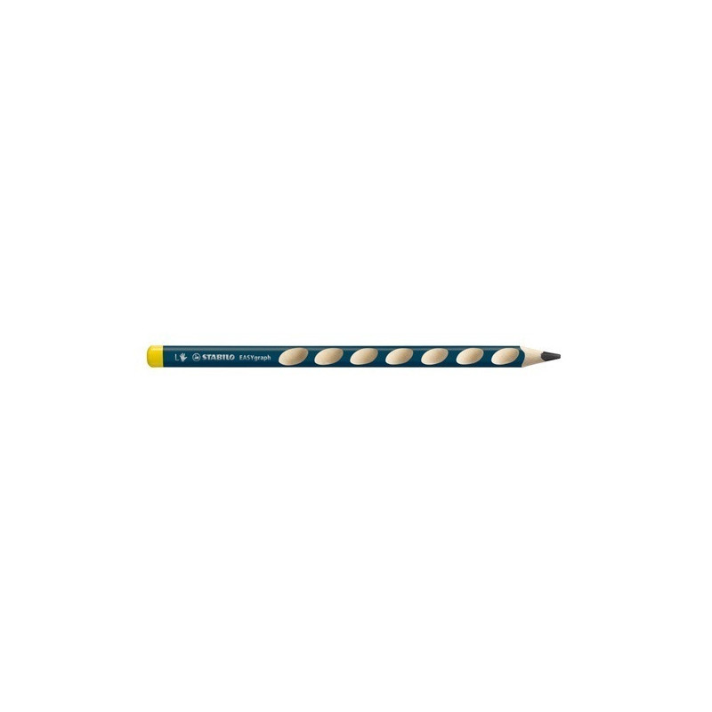 CRAYON NOIR STABILO EASYGRA. HB GAUCH. PETROL