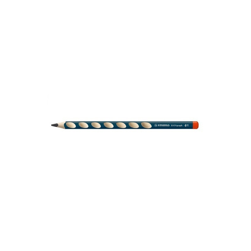 CRAYON NOIR STABILO EASYGRA. HB DROIT. PETROL