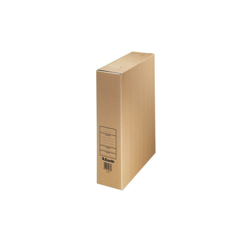 BOITE ARCHIVES ESSELTE DOS 8CM BRUN