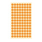 AUTOCOLLANT BSB OFFICE-STICKER POINTS ORANGES Ø8MM