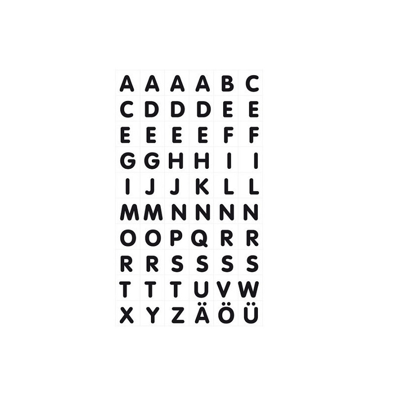 AUTOCOLLANT BSB OFFICE-STICKER ALPHABET