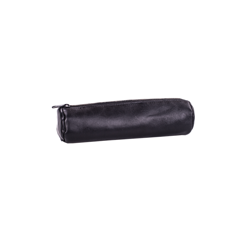 FOURRE-TOUT OXFORD RONDE CUIR NOIR