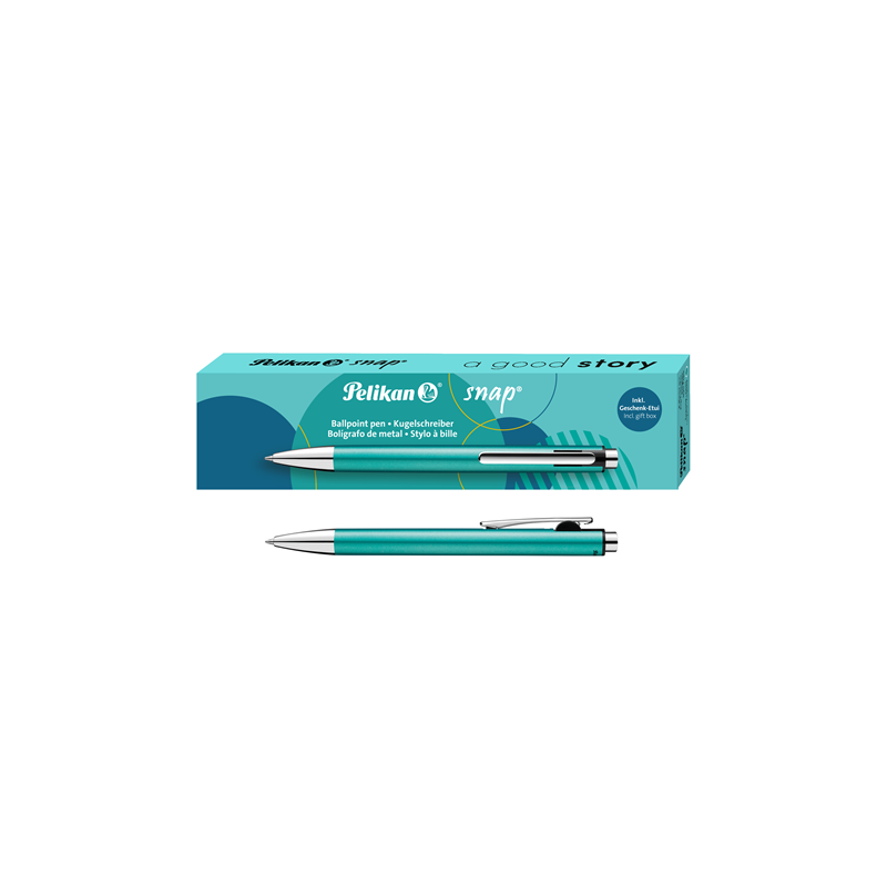 STYLO BILLE PELIKAN SNAP METALLIC TURQUOISE
