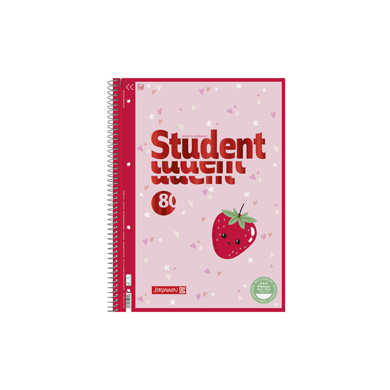 CAHIER BRUNNEN A4 80FLS FRUITY LOVE