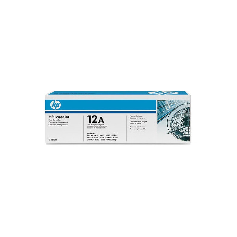 CARTOUCHE IMP. HP 12A LJ1010 NOIR 2000P.