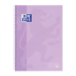 CAHIER OXFORD SPIRALE A4+ QUAD. 80FLS EUROPEANBOOK MAUVE PASTEL