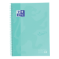 CAHIER OXFORD SPIRALE A4+ LIGNE 80FLS EUROPEANBOOK BLEU PASTEL
