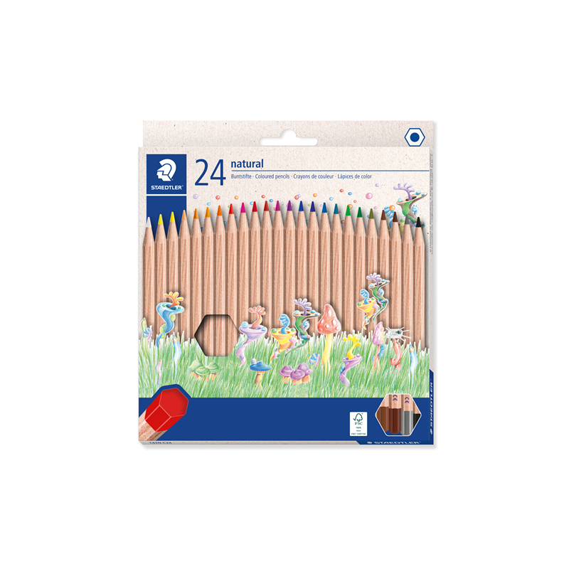 CRAYON COUL STAEDTLER NATURAL 24PCS