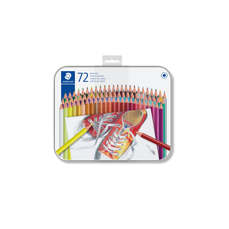 CRAYON COUL. STAEDTLER 72PCS BOITE MET.