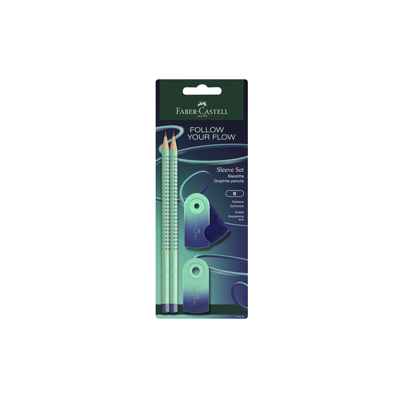 SET FABER FLOW EDITION 4PCS 2CRA.1GOM.1TAI. BUZZING BLUE