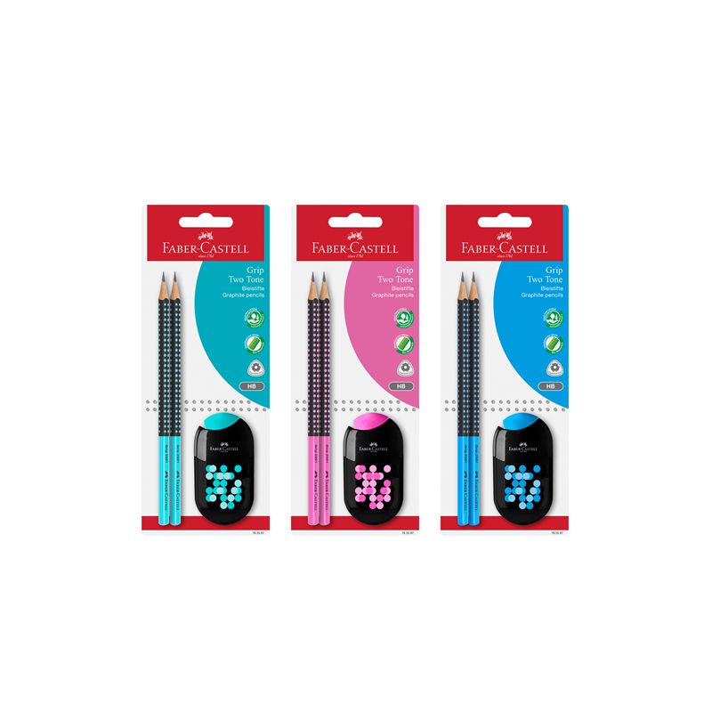 SET FABER JUMBO GRIP 4PCS ASS. 2CRA.1GOM.1TAI.