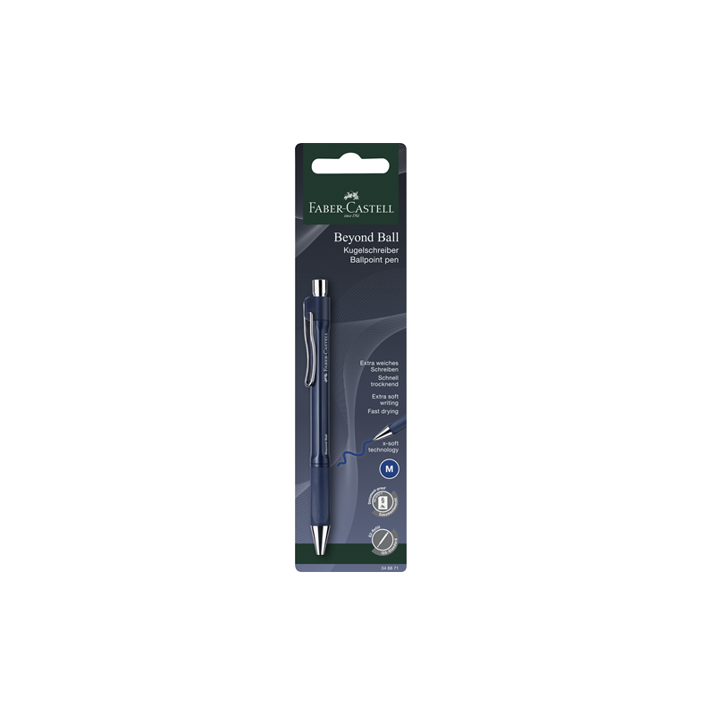 STYLO BILLE FABER BEYOND BALL M BLEU BLISTER