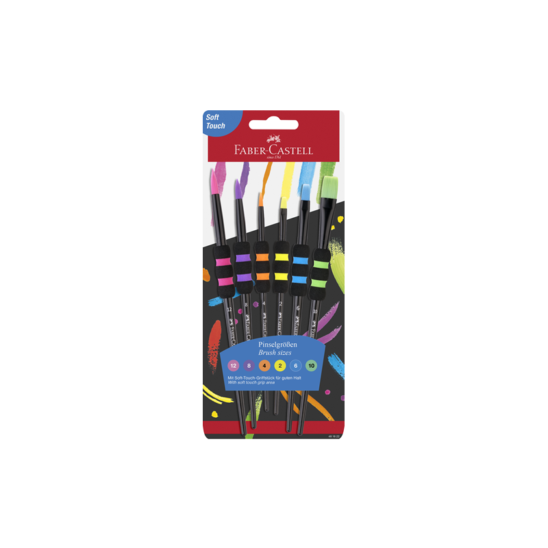 PINCEAU FABER SOFT TOUCH 6PCS BLISTER
