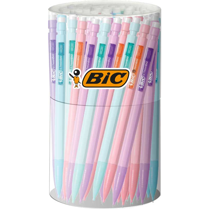 PORTE-MINES BIC-MATIC FUN 0,7MM 60PCS PASTEL