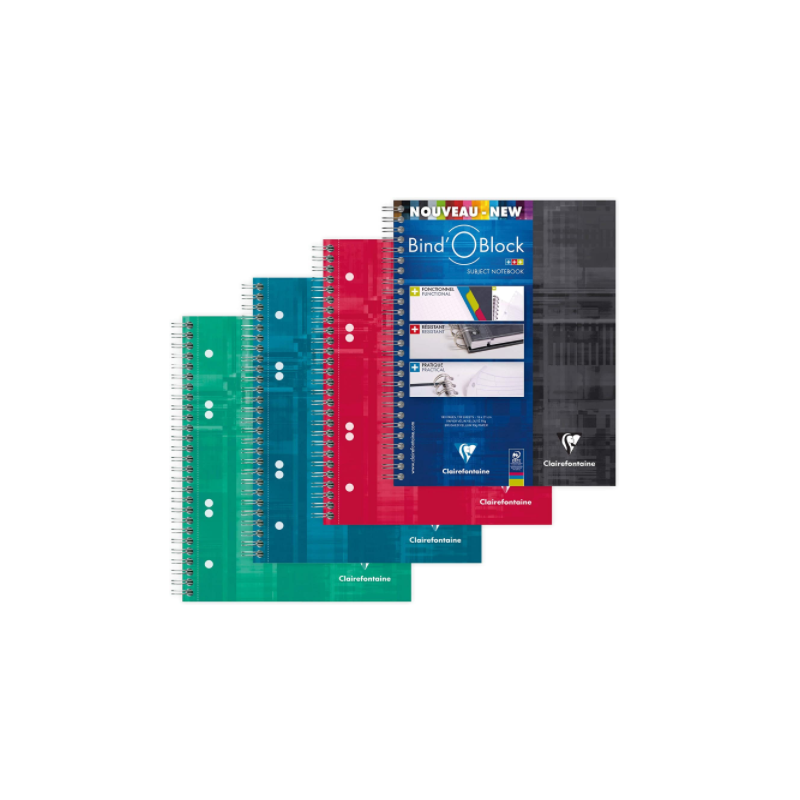 CAHIER CLAIREF. REL.INT. A5+ QUAD. 80FLS ASS.