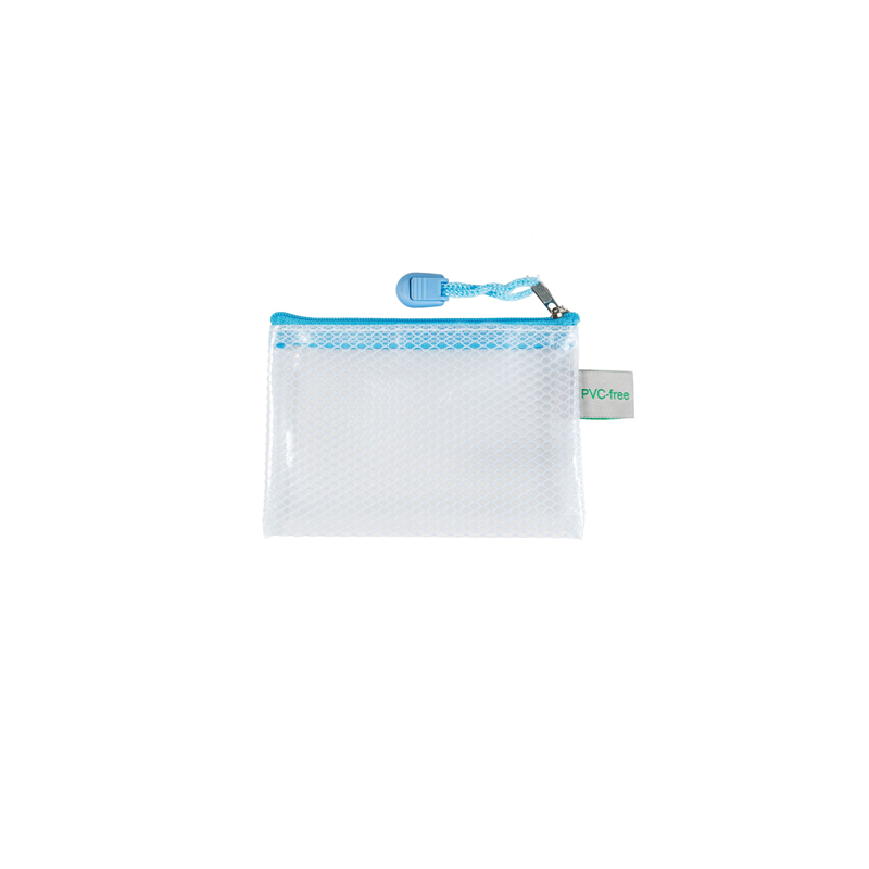 POCHETTE DOCUMENTS TIRETTE FOLDERSYS 97X124 A7 BLEU PASTEL
