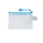 POCHETTE DOCUMENTS TIRETTE FOLDERSYS 97X124 A7 BLEU PASTEL