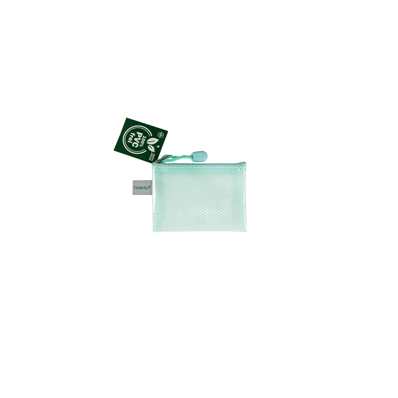 POCHETTE DOCUMENTS TIRETTE FOLDERSYS 97X124 A7 VERT PASTEL