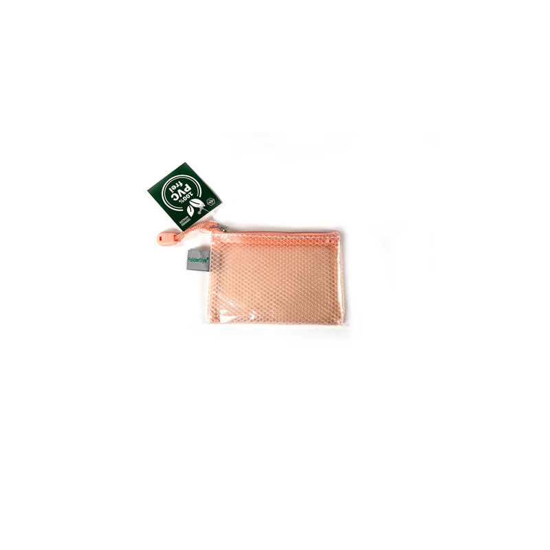 POCHETTE DOCUMENTS TIRETTE FOLDERSYS 97X124 A7 ORANGE PASTEL