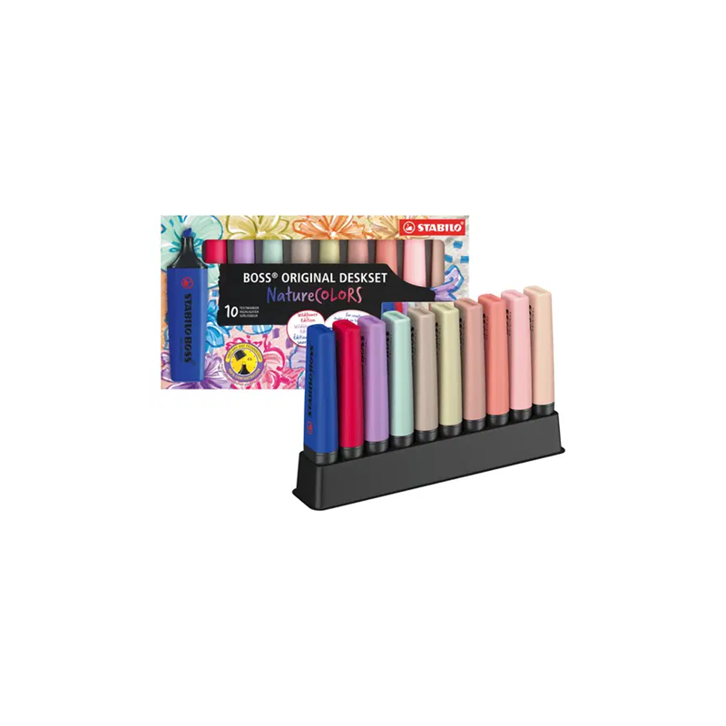 SURLIGNEUR STABILO BOSS WILDFLOWER DESKSET 10PCS