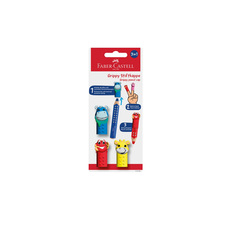 CAPUCHON FABER GRIPPY HELLO 3PCS BLISTER