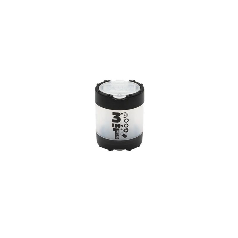 TAILLE-CRAYONS KUM NOIR DOUBLE AVEC POT + GOMME