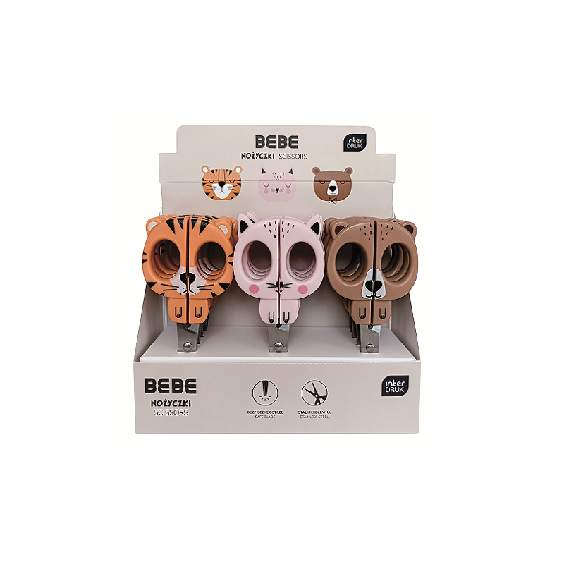 CISEAUX ENFANTS RHEITA BEBE FRIENDS 13CM ROND ASS.