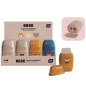 TAILLE-CRAYONS RHEITA BEBE FRIENDS DOUBLE AVEC POT +GOMME ASS.