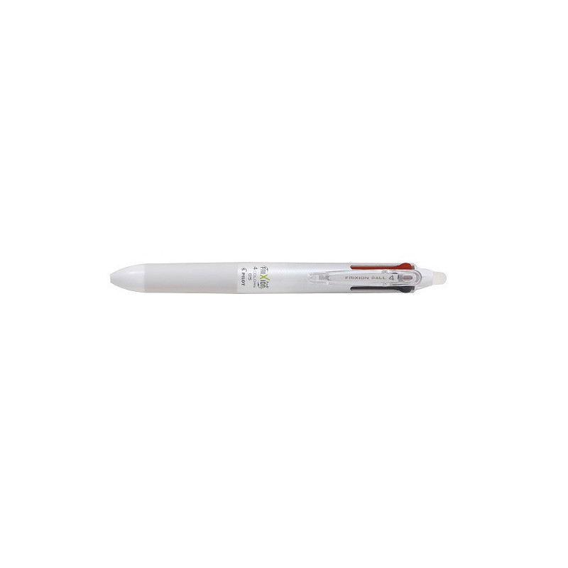 ROLLER PILOT FRIXION BALL 4 COULEURS 0,5 BLANC